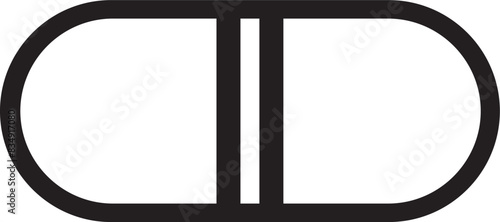 llustration of a black and white frame bamboo boder border frame cross photo tablet medicen.