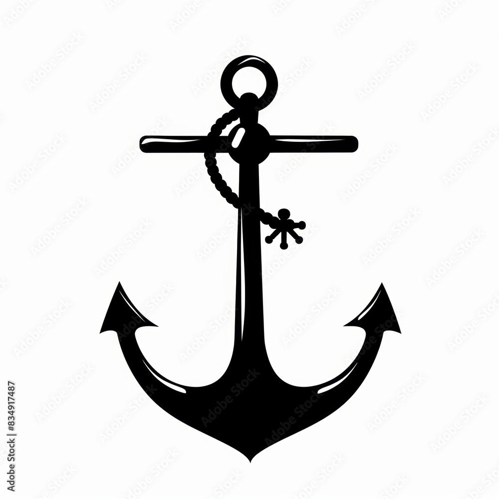 Vector illustration of ship anchor isolated Vector illustration of ship anchor isolated