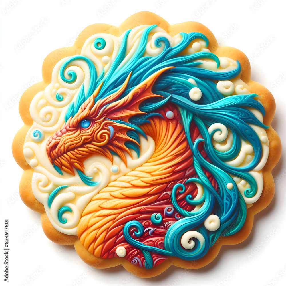 Mystical Dragon Embossed Biscuit Mystical Dragon Embossed Biscuit