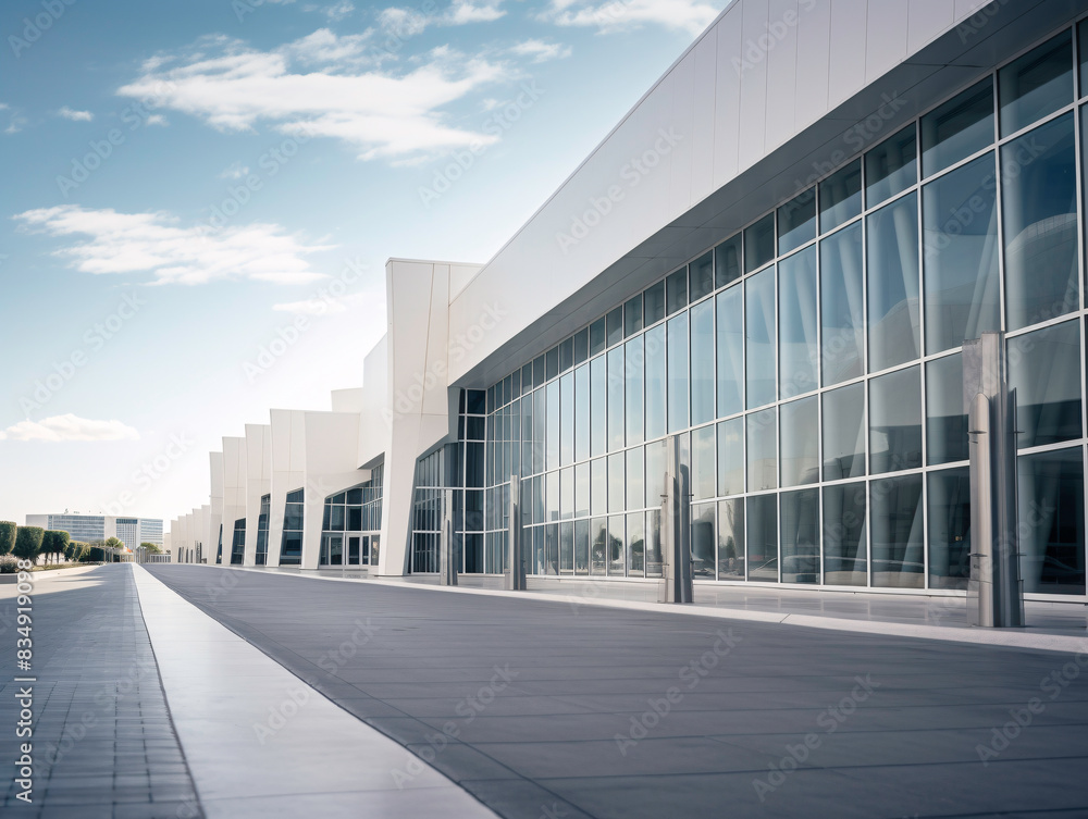 Fototapeta premium a building with many windows