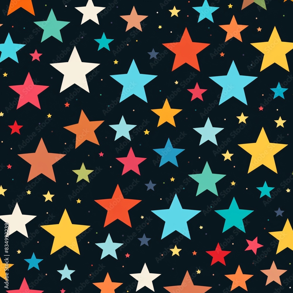 a pattern of colorful stars a pattern of colorful stars