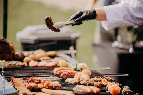 Grillowanie na świeżym powietrzu photo