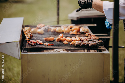 Grillowanie na świeżym powietrzu photo