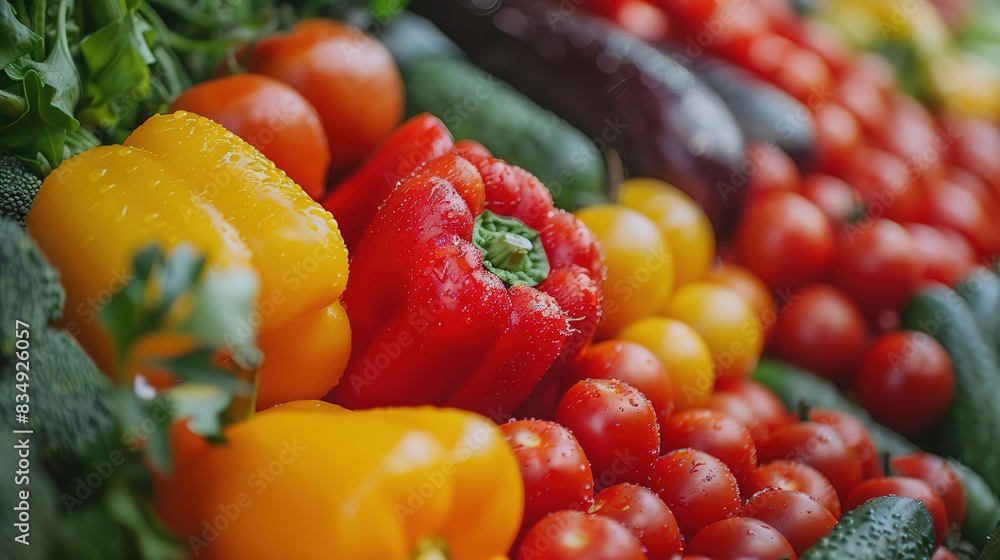 Fresh produce on display at a farmers market. Fresh produce on display at a farmers market.