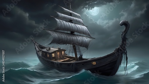 ship in the sea 01