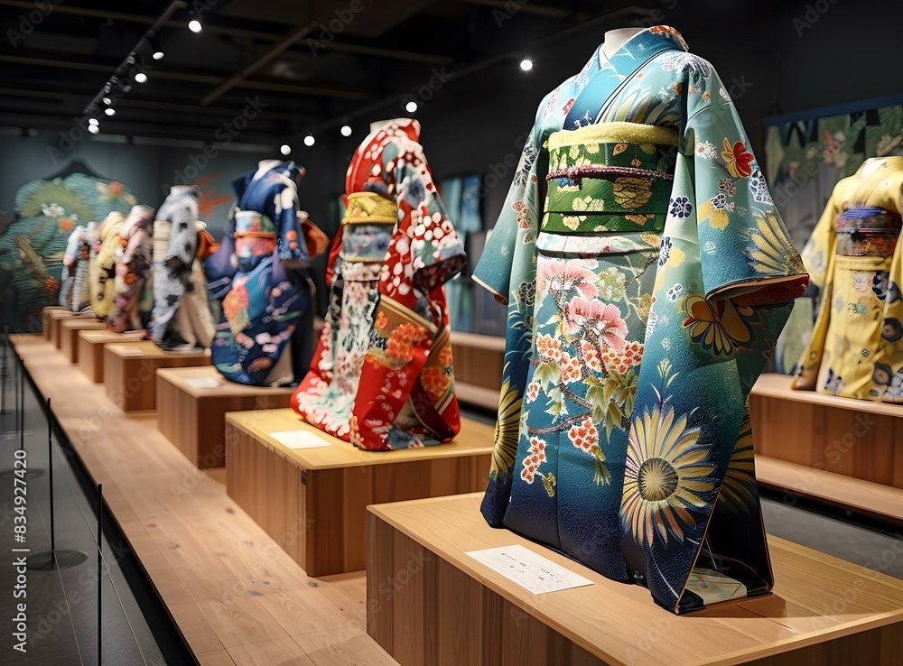 Naklejka premium A kimono is a traditional Japanese garment