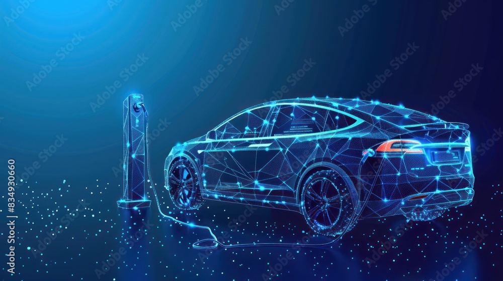 Digital electric vehicle charging station modern technology Digital electric vehicle charging station modern technology