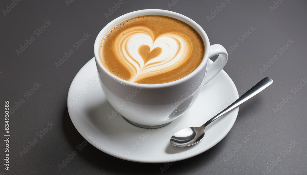 Morning Cappuccino with Heart Art