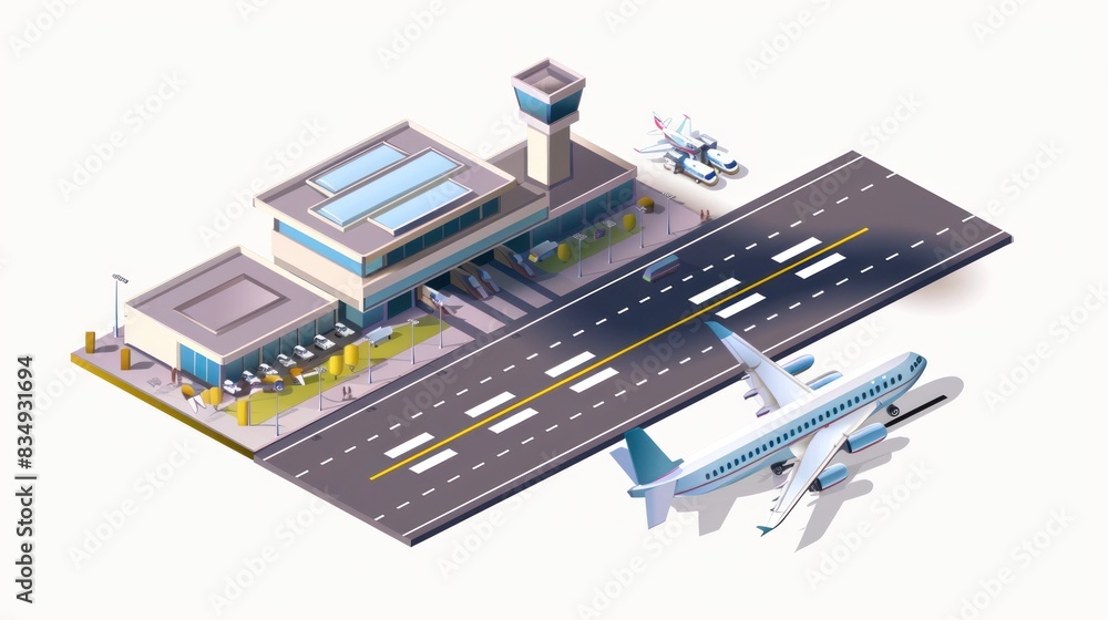 Airport Airplane Runway 3D Airport Airplane Runway 3D