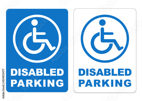 parking sign for disability handicapped disabled printable parking sign symbol template design illustration