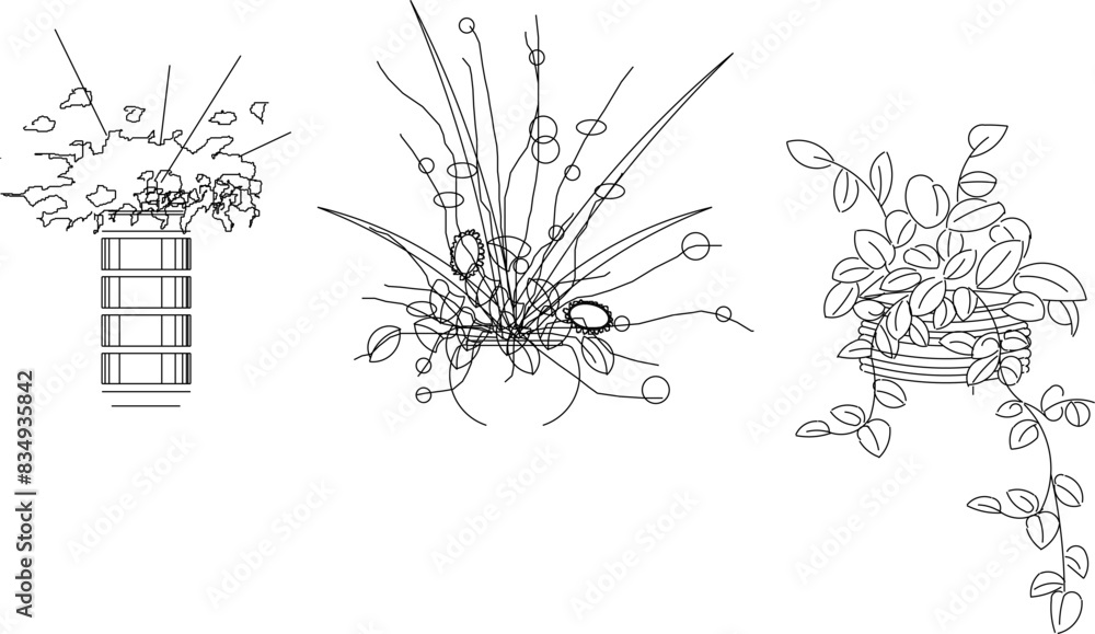 Vector illustration sketch of unique tree plant notation logo icon design seen from the front for garden greenery decoration Vector illustration sketch of unique tree plant notation logo icon design seen from the front for garden greenery decoration