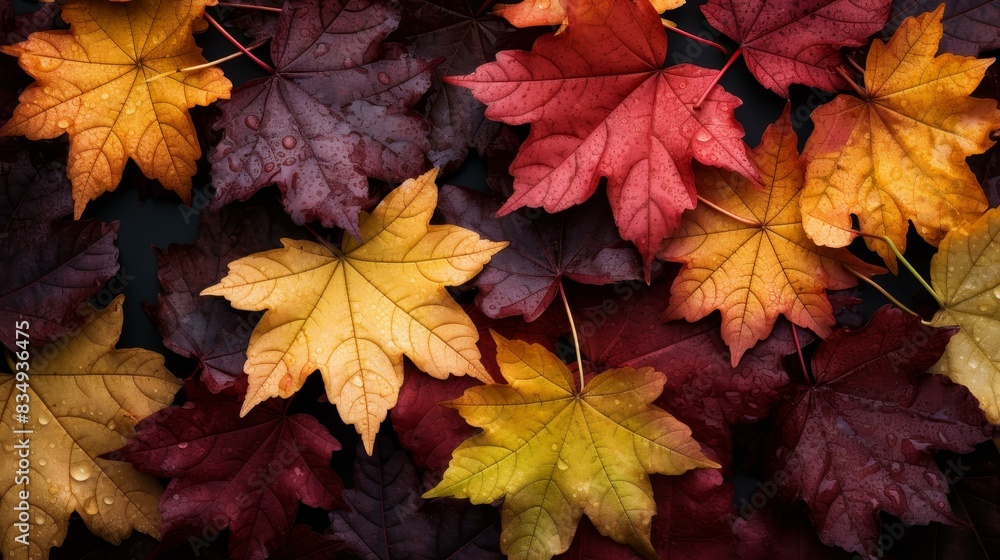 Vivid closeup image of detailed maple tree leaves, perfect for nature lovers or autumnthemed projects. Vivid closeup image of detailed maple tree leaves, perfect for nature lovers or autumnthemed projects.