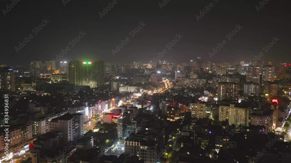Aerial view of Hanoi Downtown Skyline, Vietnam. Financial district and business centers in smart urban city in Asia. Skyscraper and high-rise buildings at night. Aerial view of Hanoi Downtown Skyline, Vietnam. Financial district and business centers in smart urban city in Asia. Skyscraper and high-rise buildings at night.
