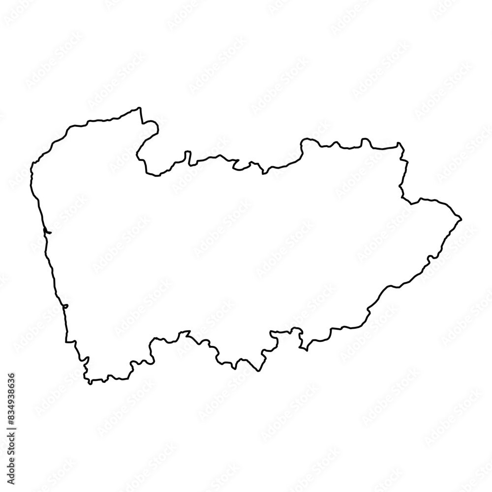 North Region map, administrative division of Portugal. Vector illustration. North Region map, administrative division of Portugal. Vector illustration.