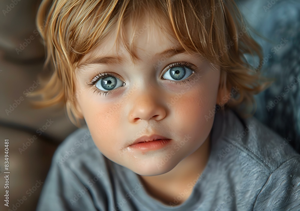 Portrait of a beautiful blonde boy with blue eyes Portrait of a beautiful blonde boy with blue eyes