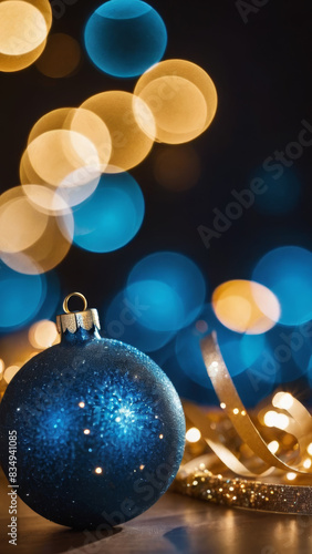 Christmas Balls with Blurred Christmas