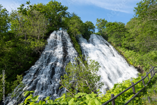 オシンコシンの滝、世界遺産知床、遊歩道