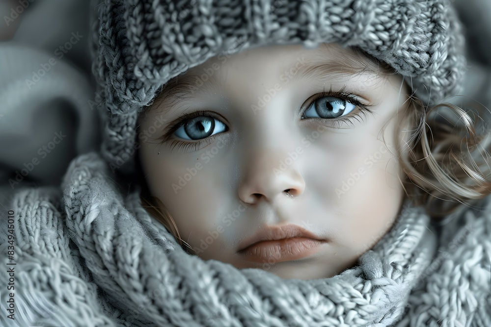 Portrait of a beautiful little girl with blue eyes Portrait of a beautiful little girl with blue eyes