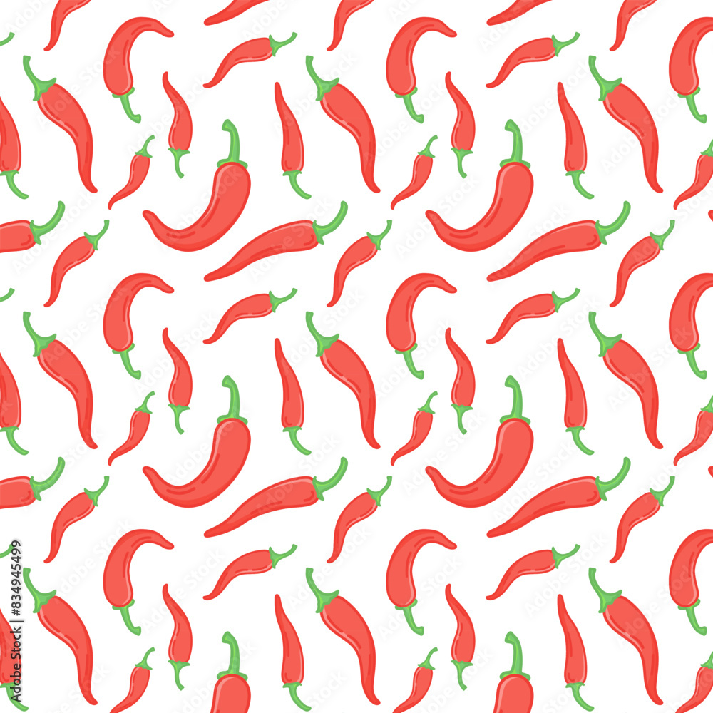 chili pepper flat icons seamless pattern chili pepper flat icons seamless pattern