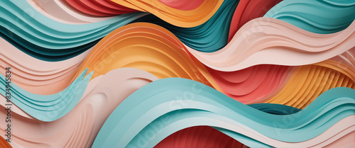 Modern Abstract Wave Vector Background Design Template