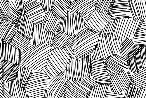 Crosshatch artist pencil drawing pattern, Easter basket and canvas texture. Hand drawn organic textile pattern. Vector illustration