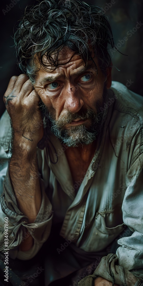 Portrait of a Weathered Man Portrait of a Weathered Man