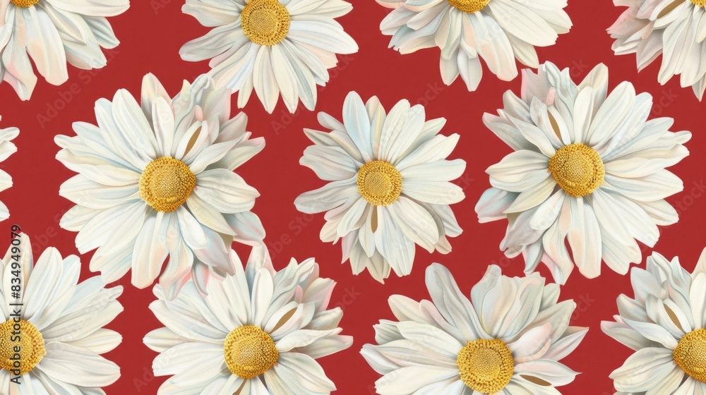 Daisy seamless pattern background. Fashion print Daisy seamless pattern background. Fashion print