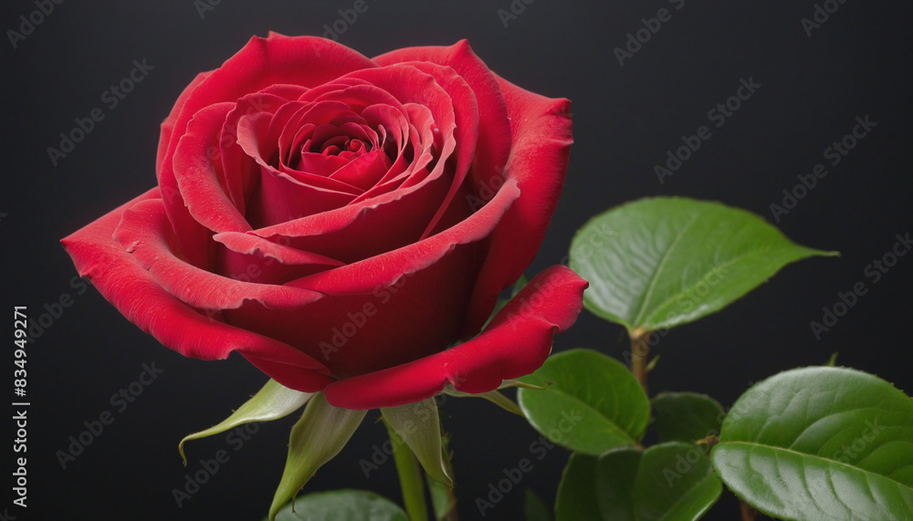 Romantic Red Rose Blossom at Night Romantic Red Rose Blossom at Night