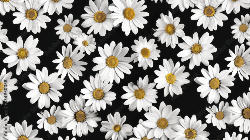 Daisy seamless pattern background. Fashion print Daisy seamless pattern background. Fashion print