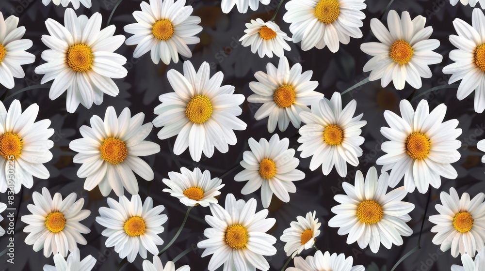 Daisy seamless pattern background. Fashion print Daisy seamless pattern background. Fashion print