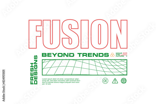 Modern Urban Streetwear Graphic Tee Designs template