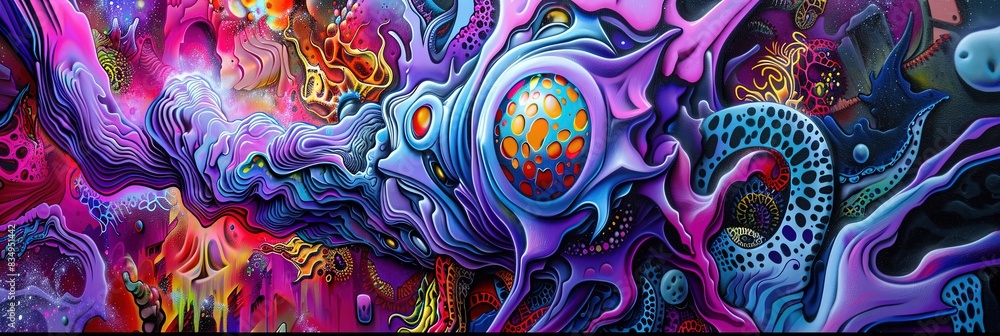 3D psychelic tie dye graffiti 3D psychelic tie dye graffiti