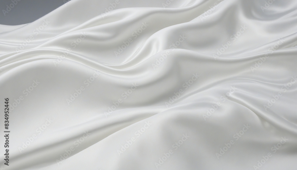 Fototapeta premium Luxurious Three-Dimensional Silk Flowing in Abstract Organic Waves
