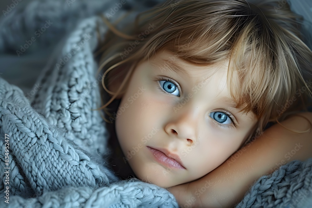 Portrait of a cute little girl with blue eyes Portrait of a cute little girl with blue eyes