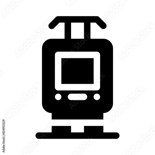 train glyph icon