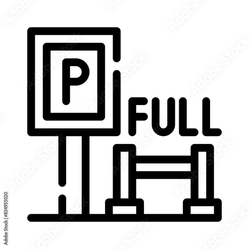 full parking line icon