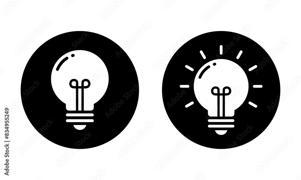 Light bulb, lamp icon in generic design Light bulb, lamp icon in generic design