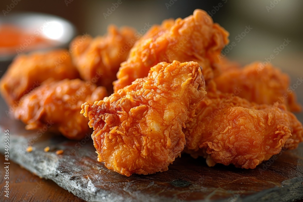 Fried Chicken - Crispy golden-brown fried chicken pieces. Fried Chicken - Crispy golden-brown fried chicken pieces.