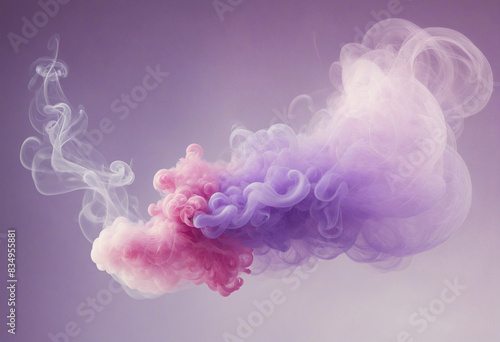Swirling Purple Smoke: a vibrant blend of lavender, lilac, and pink hues dancing in the air