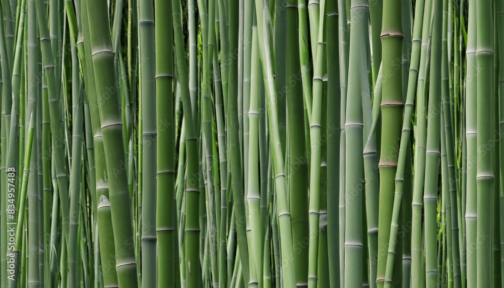 Generative AI creates vibrant and lush bamboo forest texture in 8K resolution using machine learning algorithms, featuring a harmonious blend of green hues and intricate leaf patterns Generative AI creates vibrant and lush bamboo forest texture in 8K resolution using machine learning algorithms, featuring a harmonious blend of green hues and intricate leaf patterns