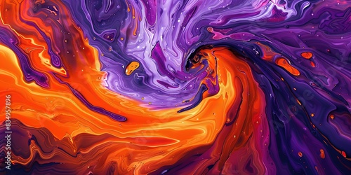 orange purple swirl 