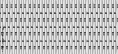 weave woven bamboo panel, seamless pattern texture. vector illustration isolated on white background.