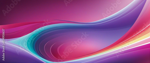 Creative geometric luxury template with smooth gradient waves and flowing curves in a vibrant and colourful theme