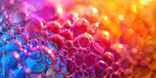 bubbly liquid texture, colorful 