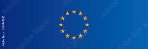 European elections concept 9 June 2024 with copy space for text. Vector illustration.