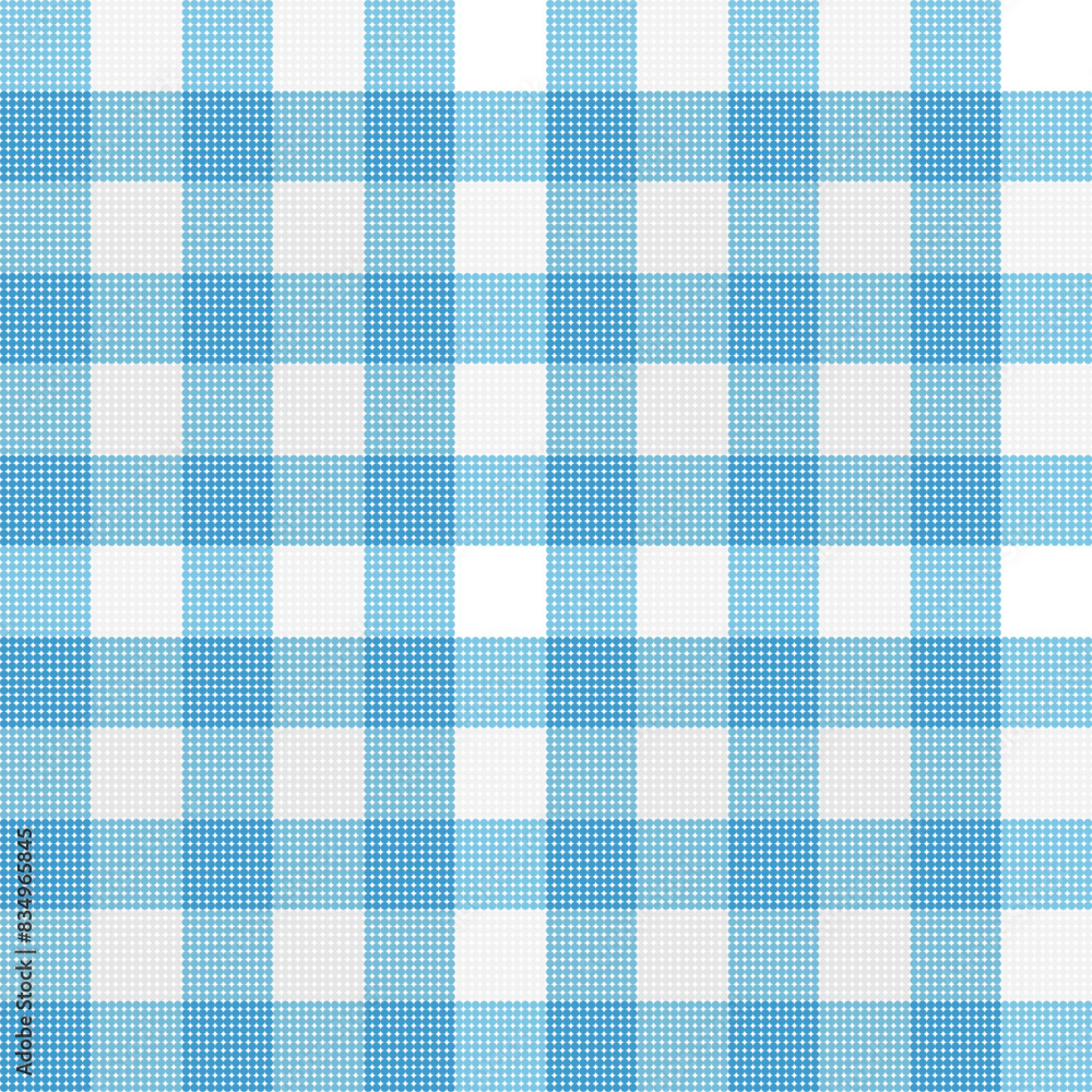 Blue gingham fabric texture, a classic checkered pattern for vintage tablecloth design Blue gingham fabric texture, a classic checkered pattern for vintage tablecloth design
