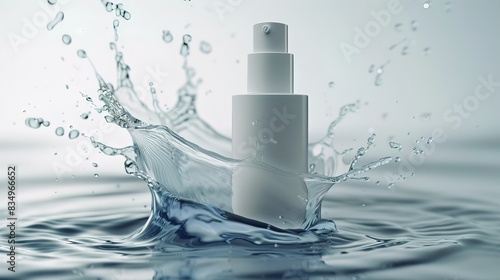 natural cosmetic blank bottle packaging water splash essence care promotion