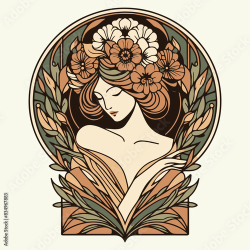 Beautiful women wearing rose crowns