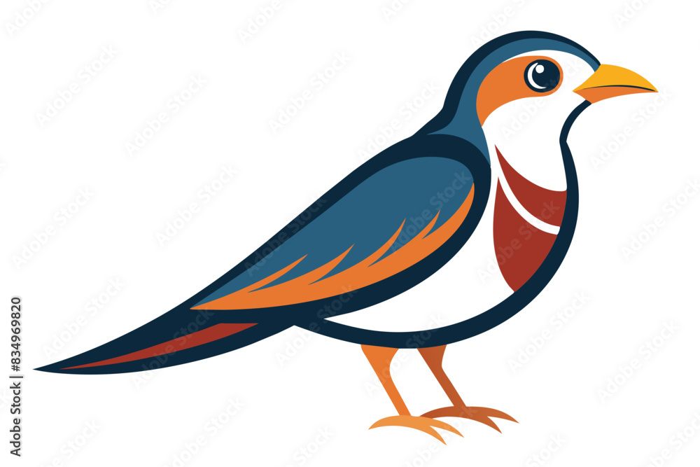 A martin bird vector artwork illustration A martin bird vector artwork illustration