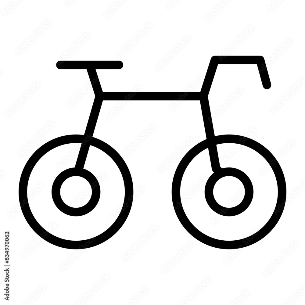 Bicycle Vector Line Icon design Bicycle Vector Line Icon design